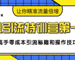 卓凡引流特训营第一期:高手零成本引流秘籍和操作技巧,让你精准流量倍增-葛仙仙资源库