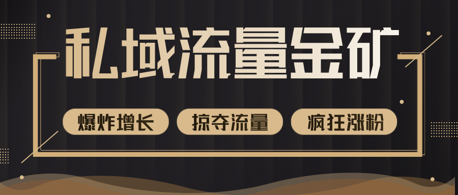 价值2200元私域流量的金矿，循环获取各大媒体精准流量，无限复制网红的精准流量！-葛仙仙资源库