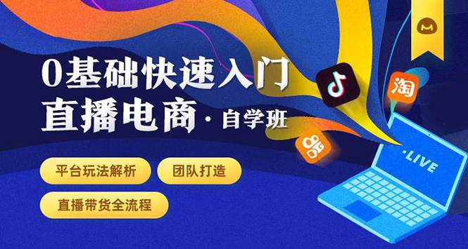 0基础快速入门直播电商课程：直播平台玩法解析-团队打造-带货全流程等环节-葛仙仙资源库