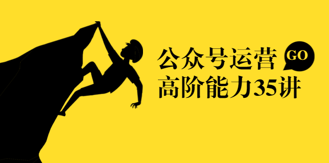 公众号运营高阶能力35讲，从月薪3k到月薪30k，新媒体人的必修课-葛仙仙资源库