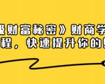 《终极财富秘密》财商学习必修课程,快速提升你的财富(18节视频课)-葛仙仙资源库