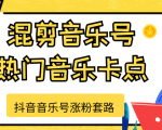 抖音音乐号涨粉套路,音乐号涨粉之混剪音乐号【热门音乐卡点】-葛仙仙资源库