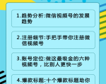 视频号运营实战课2.0,目前市面上最新最全玩法,快速吸粉吸金(10节视频)-葛仙仙资源库