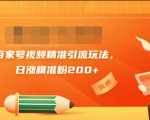 黄岛主引流课:百家号视频精准引流玩法,日涨精准粉200+-葛仙仙资源库