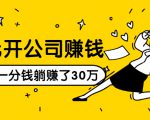 0元开公司赚钱,不花一分钱几天躺赚了30多万,详细操作流程!-葛仙仙资源库
