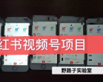 野路子小红书视频号1.0项目,直接上手操作就能赚钱的视频号项目-葛仙仙资源库