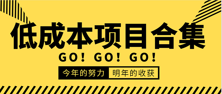 低成本零成本项目合集：赚钱快的慢的、暴利的，线上线下的，价值万元资料-葛仙仙资源库
