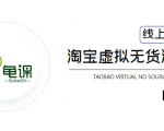 龟课·淘宝虚拟无货源电商5期，全程直播 现场实操，一步步教你轻松实现躺赚-葛仙仙资源库