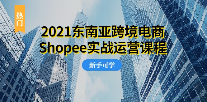 2021东南亚跨境电商Shopee实战运营课程，0基础、0经验、0投资的副业项目-葛仙仙资源库