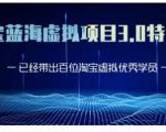 黄岛主·淘宝蓝海虚拟项目3.0，小白宝妈零基础的都可以做到月入过万-葛仙仙资源库