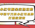小红书掘金实操攻略,年销千万的小红书品牌打爆款指南-葛仙仙资源库