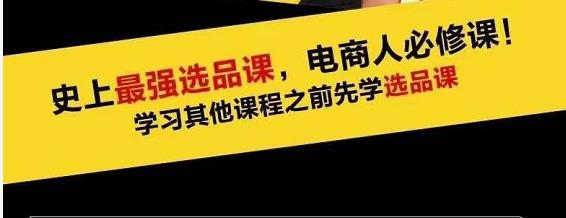 蓝海高利润选品课：你只要能选好一个品，就意味着一年轻松几百万的利润-葛仙仙资源库