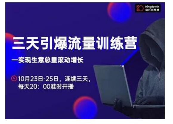 抖品牌·三天引爆流量训练营，实现生意总量滚动增长-葛仙仙资源库