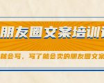 朋友圈文案培训课,听了就会写,写了就会卖的朋友圈文案课-葛仙仙资源库