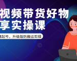 短视频带货好物分享实操课:快速起号,升级版防搬运剪辑-葛仙仙资源库