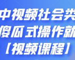 抖音中视频社会类玩法,傻瓜式操作就能赚钱【视频课程】-葛仙仙资源库