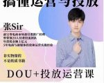 张sir的dou+投放运营课:搞懂运营与投放,全面提升账号的流量运营效率-葛仙仙资源库