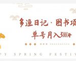 多渔日记·图书项目,无货源图书模式,纯搬运,单号月入4000+-葛仙仙资源库