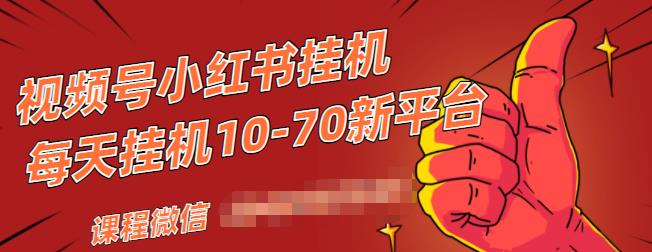 视频号小红书抖音挂机项目，小白无脑操作，按照要求来，单号每天几十米-葛仙仙资源库