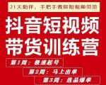 李鲆·抖短音视频带货练训营第五期,手把教手你短视带频货,听照话做,保证出单-葛仙仙资源库