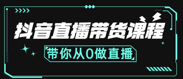 抖音直播带货课程：带你从0开始，学习主播、运营、中控分别要做什么-葛仙仙资源库