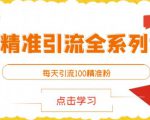 闲鱼精准引流全系列课程，每天引流100精准粉【视频课程】-葛仙仙资源库