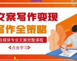 自媒体专业文案写作变现,月入10W+写作策略,教你从零开始学写作-葛仙仙资源库