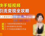 飞橙·快手短视频引流变现全攻略,实战教学,小白也能轻松上手的短视频实操玩法-葛仙仙资源库