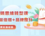 无界营销思维转型课:1000个品牌实操经验,助你销量倍增(20节视频)-葛仙仙资源库