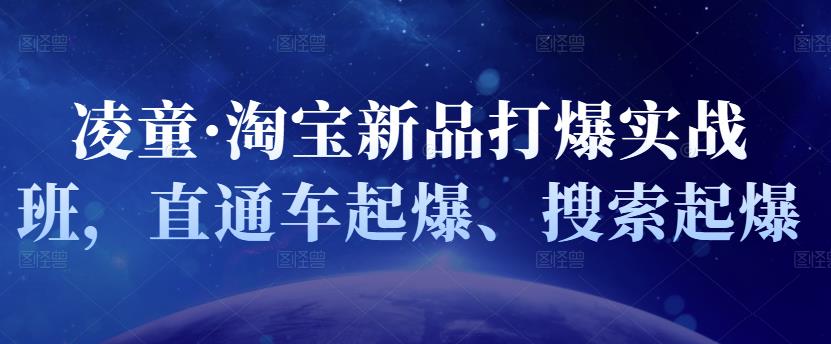凌童·淘宝新品打爆实战班，直通车起爆、搜索起爆-葛仙仙资源库
