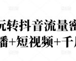 2022玩转抖音流量密码，(直播+短视频+千川)-葛仙仙资源库