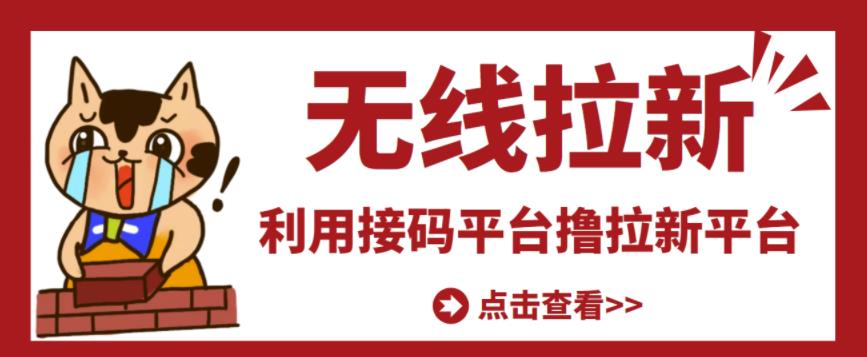 最新接码无限拉新项目，利用接码平台赚拉新平台差价，轻松日赚500+-葛仙仙资源库