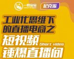 尼克派·工业化思维下的直播电商之短视频锤爆直播间，听话照做执行爆单-葛仙仙资源库