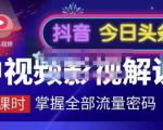 嚴如意·中视频影视解说—掌握流量密码,自媒体运营创收,批量运营账号-葛仙仙资源库