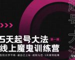 大播·五天起号魔鬼训练营，告别光学不练，逼自己上车，成败与否，5天拿到结果-葛仙仙资源库