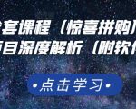 京东撸货全套课程（惊喜拼购），京东撸货项目深度解析（附软件）-葛仙仙资源库