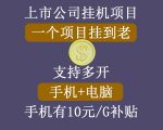 正规挂机项目，支持手机电脑一起挂，支持虚拟机多开，可以挂到老-葛仙仙资源库