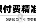 玩转知识付费项目精准引流,给你1套课多账号操作落地方案!-葛仙仙资源库