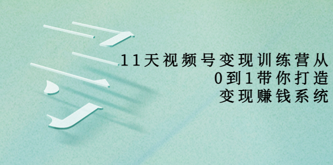 11天视频号变现训练营，从0到1打造变现赚钱系统（价值398元）-葛仙仙资源库