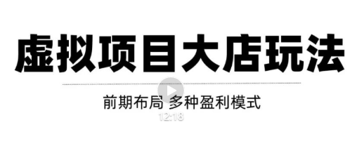 虚拟项目月入几万大店玩法分享，多店操作利润倍增（快速起店盈利）-葛仙仙资源库