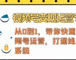 视频号变现运营,视频号+社群+直播,铁三角打通视频号变现系统-葛仙仙资源库