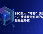 SEO四大“神补”训练营,小白快速获取可观的谷歌流量,轻松做外贸-葛仙仙资源库