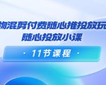 好物混剪付费随心推投放玩法,随心投放小课(11节课程)-葛仙仙资源库