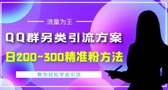 价值888的QQ群另类引流方案，半自动操作日200~300精准粉方法【视频教程】-葛仙仙资源库