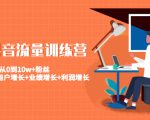美业抖音流量训练营：从0到10w+粉丝 让你的门店用户增长+业绩增长+利润增长-葛仙仙资源库