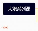 大炮拼多多运营系列课,各类玩法合集,拼多多运营玩法实操-葛仙仙资源库