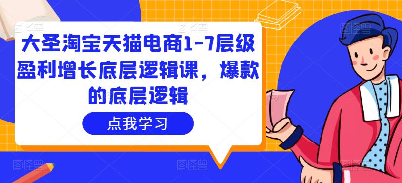 大圣淘宝天猫电商1-7层级盈利增长底层逻辑课，爆款的底层逻辑-葛仙仙资源库