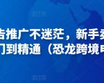 亚马逊广告推广不迷茫,新手卖家产品运营入门到精通(恐龙跨境电商)-葛仙仙资源库