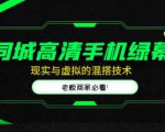 同城高清手机绿幕,直播间现实与虚拟的混搭技术,老板商家必看!-葛仙仙资源库