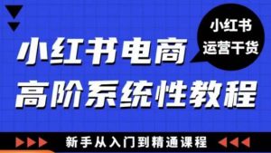 小红书电商高阶系统教程,新手从入门到精通系统课-葛仙仙资源库